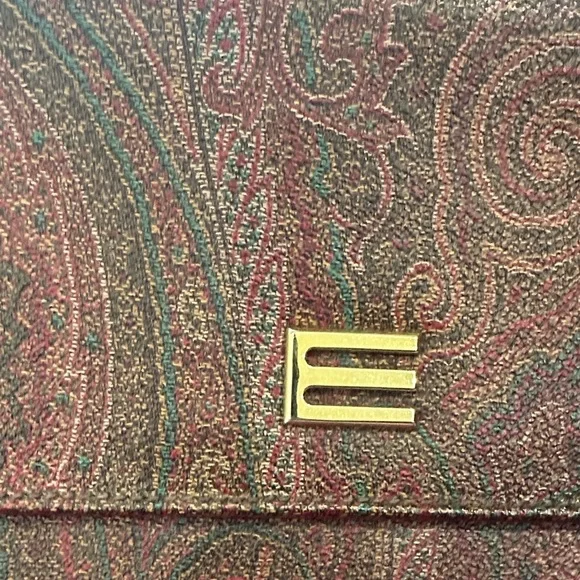 Etro Red and brown Paisley handbag - Picture 4 of 7